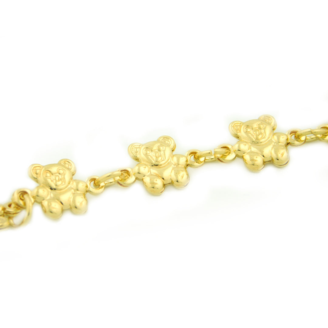 14k Gold Filled Teddy Bracelet 7.5 " Image 2