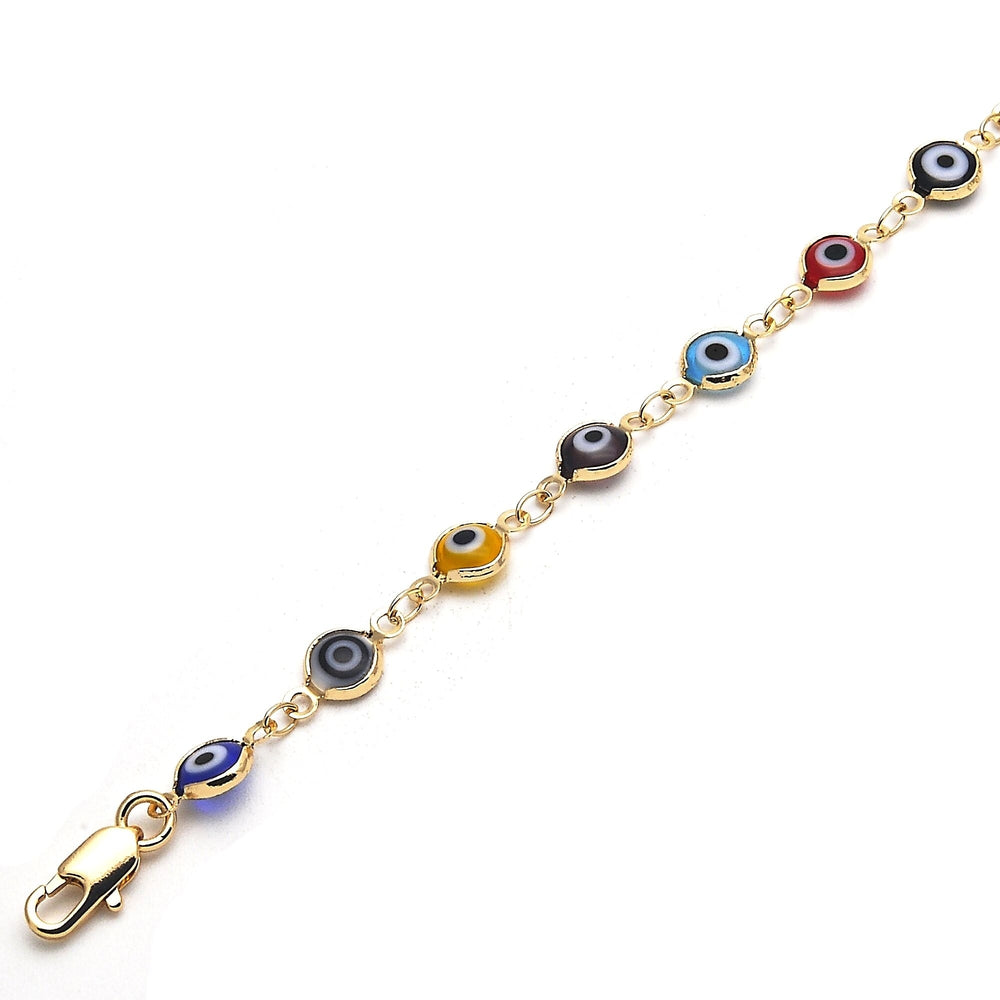 Gold Filled Evil Eye Multi Color Bracelet 8 Image 2