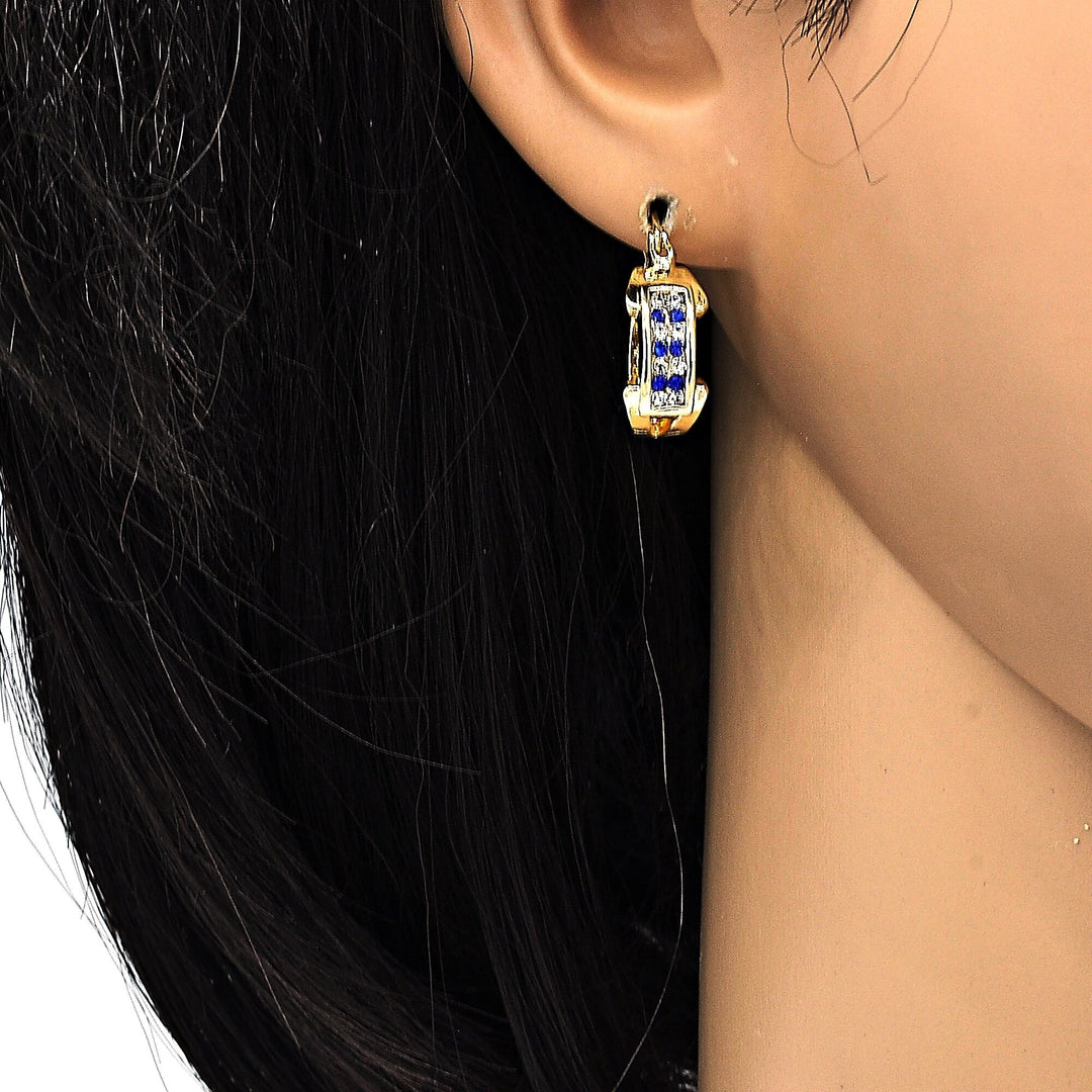 18K Gold Filled Sapphire Crystal Earring Image 2