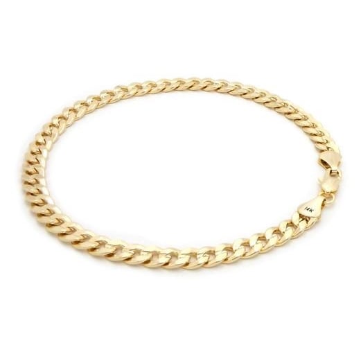 18kt Gold Filled Unisex cuban bracelet Image 1