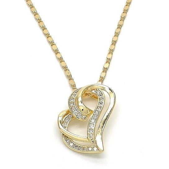 14k Gold Filled Elegant HEART Necklace with Image 1