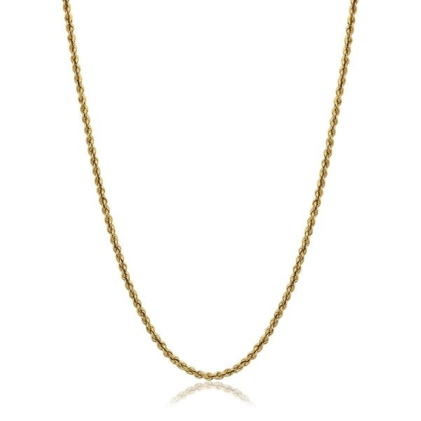 14-Karat Gold Diamond-Cut Rope Chain - Assorted Sizes Image 1