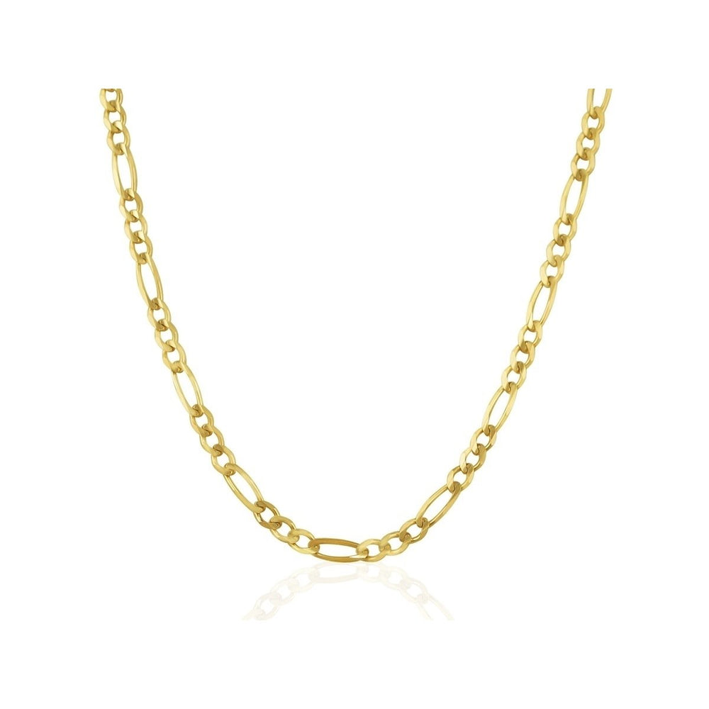 14K Gold Filled High Polish Finsh Figaro Chain - Assorted Sizes Image 2