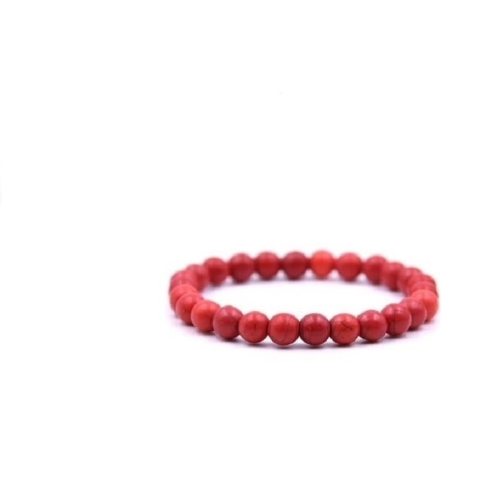 Genuine Ruby  Stretch Bracelet Natural Healing Stones Image 1
