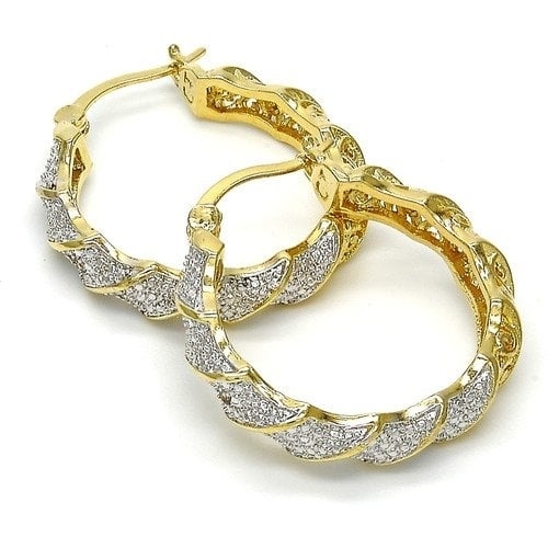 14K Gold Filled Hoop Earrings Image 1