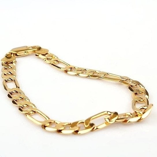 14K Gold Filled Figaro Bracelet Image 1