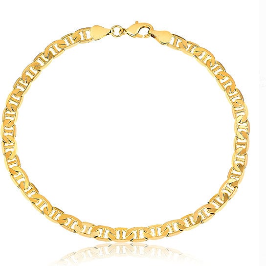 14k Gold Filled Plated Mariner Anklet Image 1