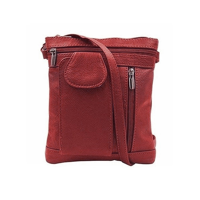 Genuine Leather Crossbody With Smartphone Pocket Multiple Colors Image 1
