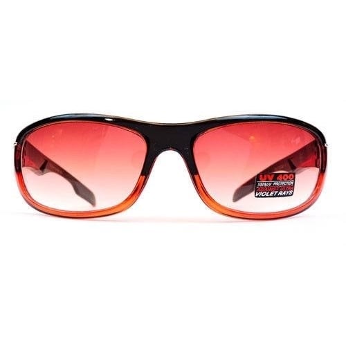 Black Red Sport Design Square Plastic Frame UV400 Unisex Sunglasses Image 4