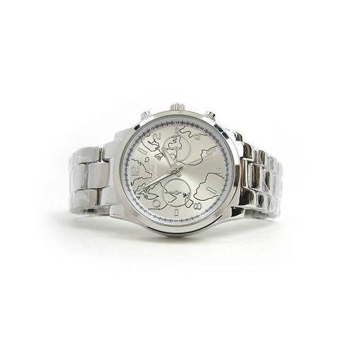 Silver SL Geneva Globe Dial Boyfriend Style Womens Watch Image 2