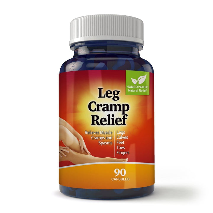 Magnesium Leg Cramp Relief Capsules 90 Count Fast Absorbing Muscle Relaxation Image 1