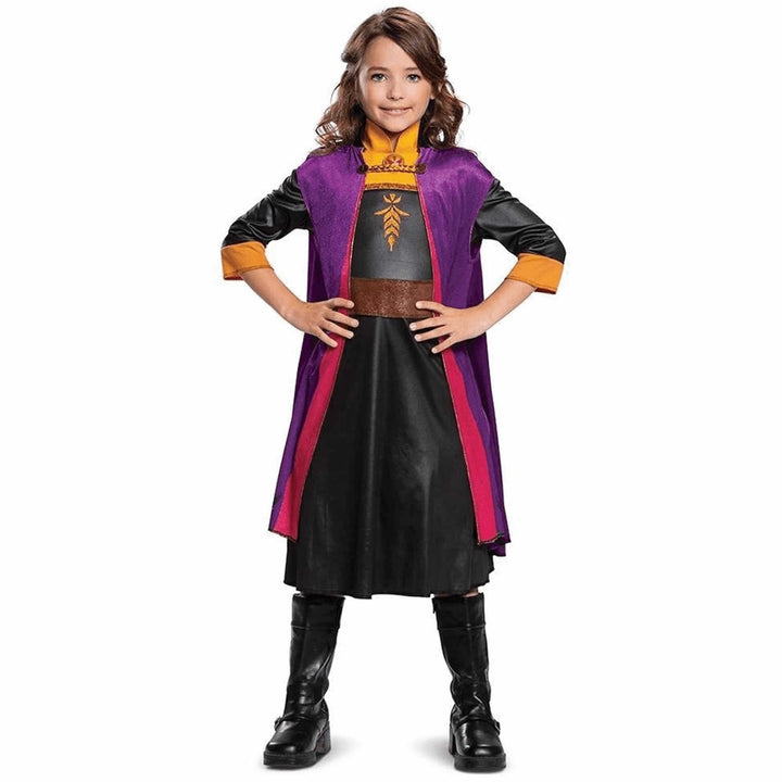 Disney Frozen 2 Anna Classic Costume Dress S 4 6X Girls Disguise Satin Cape Image 1