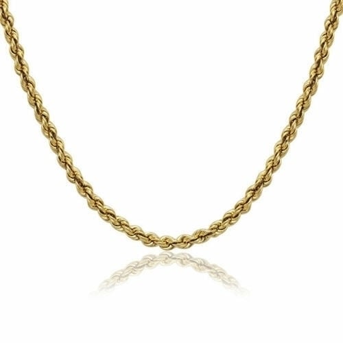 High Polish 14K Gold Filled High Polish Finsh  Rope Chain-All SIZES Image 2