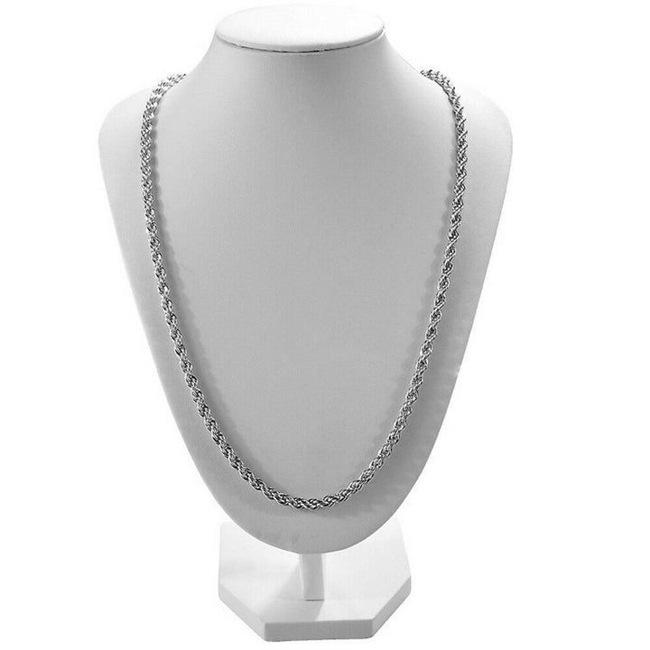 Italian 925 Silver Filled High Polish Finsh  Rope Chain-All Sizes Image 2