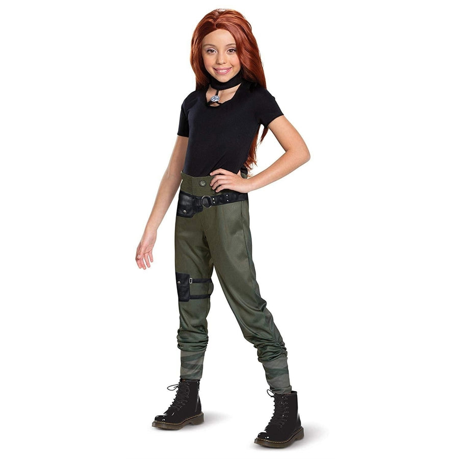 Disguise Kim Possible Classic Jumpsuit Costume Girls Size S 4 6X Disney Image 1