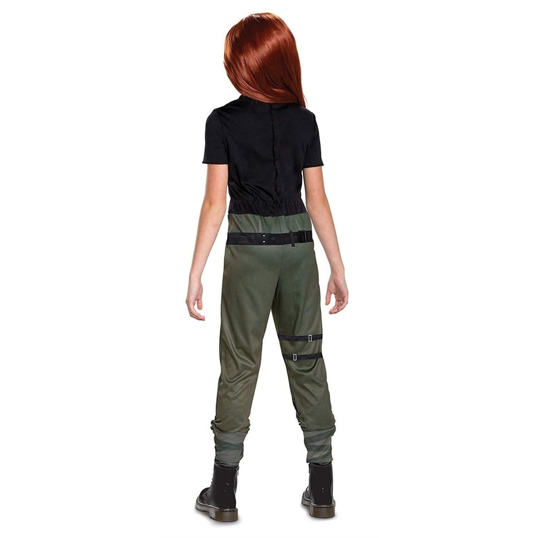 Disguise Kim Possible Classic Jumpsuit Costume Girls Size S 4 6X Disney Image 2