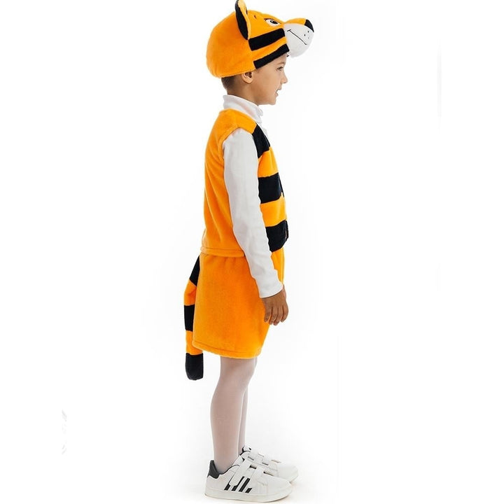 5 OReet Bengal Tiger Plush Kids Costume Size S 4-6 Dress-Up Play Outfit Image 2