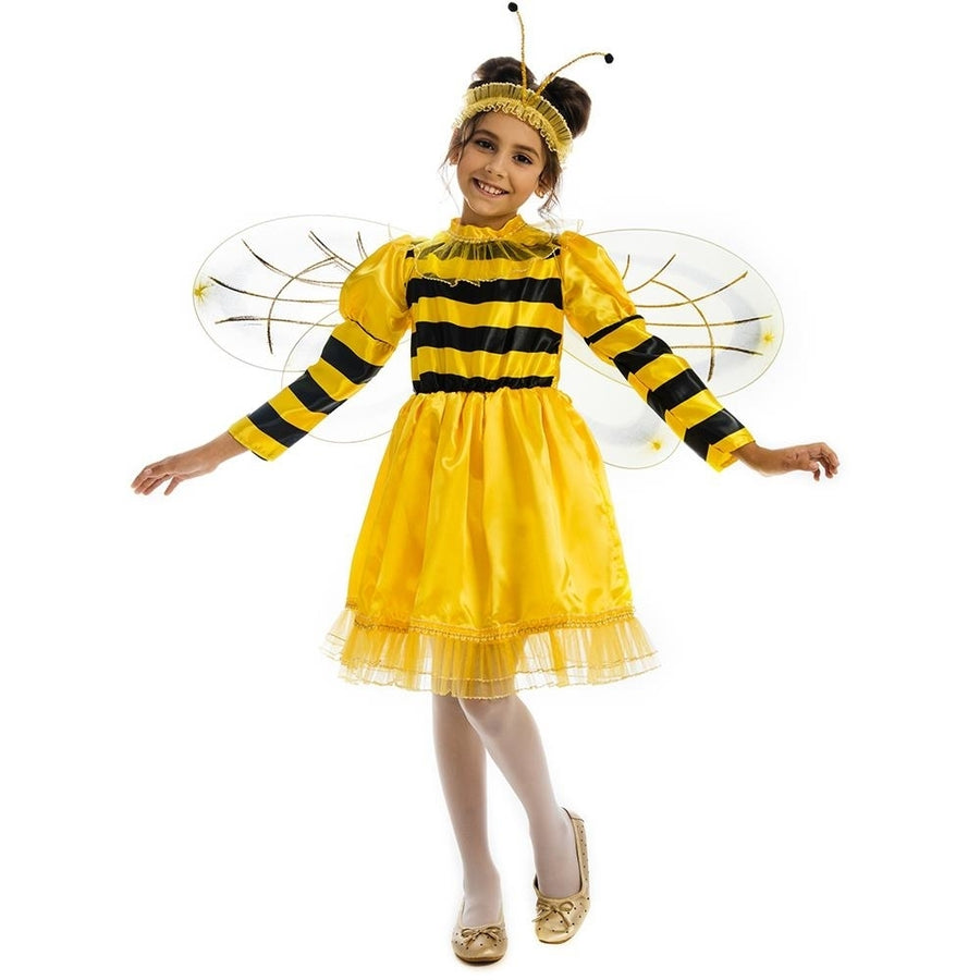 5 OReet Bumblebee Dress XS Girls Costume Yellow with Wings and Headband Image 1