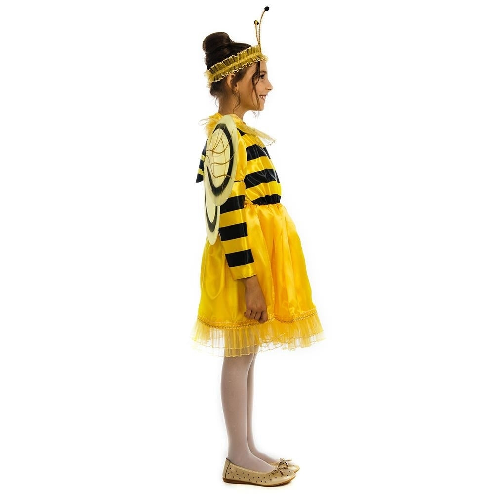 5 OReet Bumblebee Costume Dress Up Size M 6-9 Girls Animal Outfit Play Dress Image 4