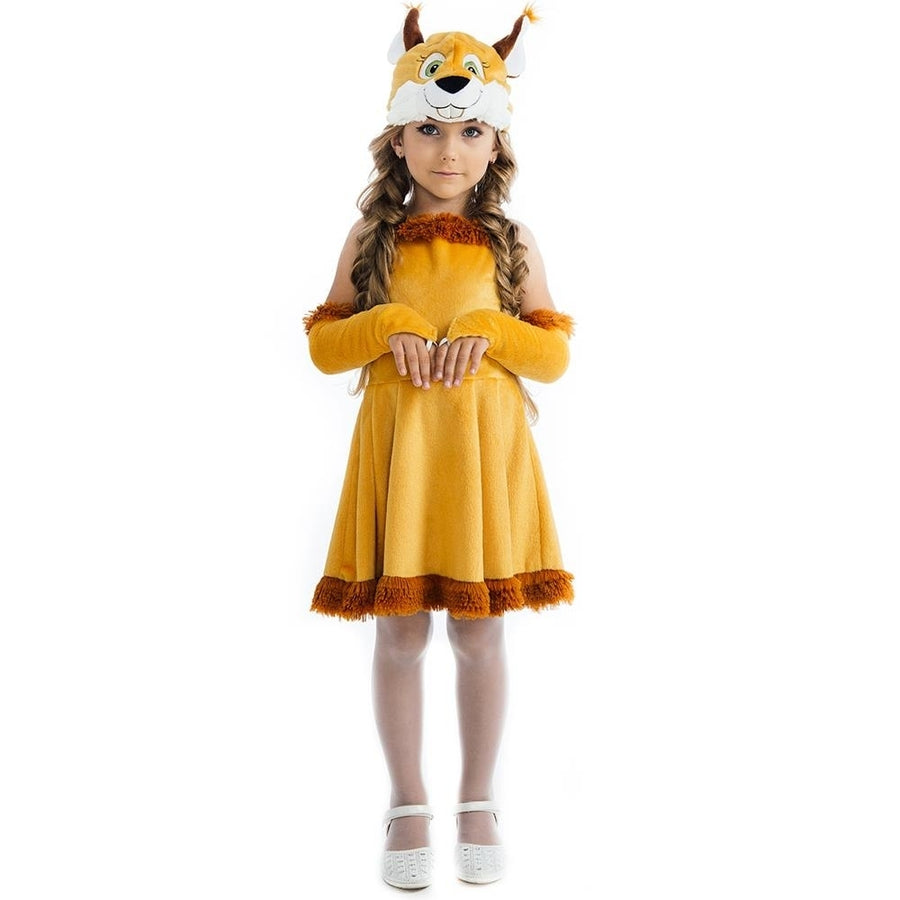 5 OReet Squirrel Chipmunk Costume Dress XS Tailed Headpiece for Girls Image 1