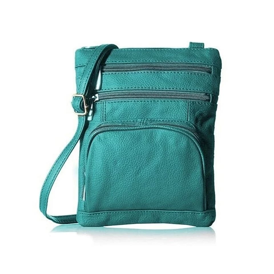 Ultra-Soft Genuine Leather Crossbody Bag Multiple Colors Image 1