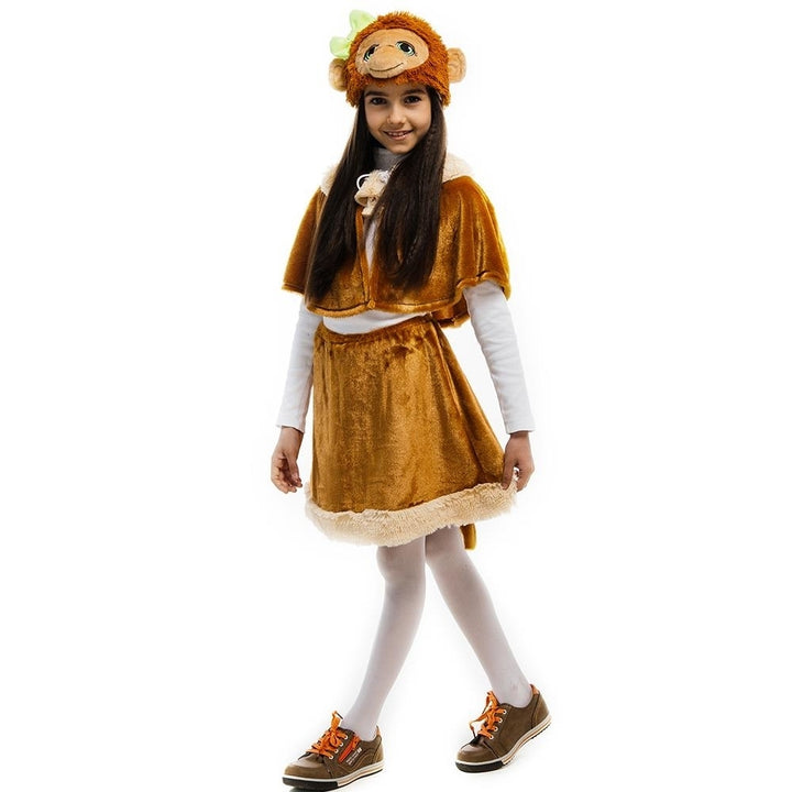 5O Reet Miss Monkey Plush Jungle Costume Size S Dress-Up Play for Kids Image 3