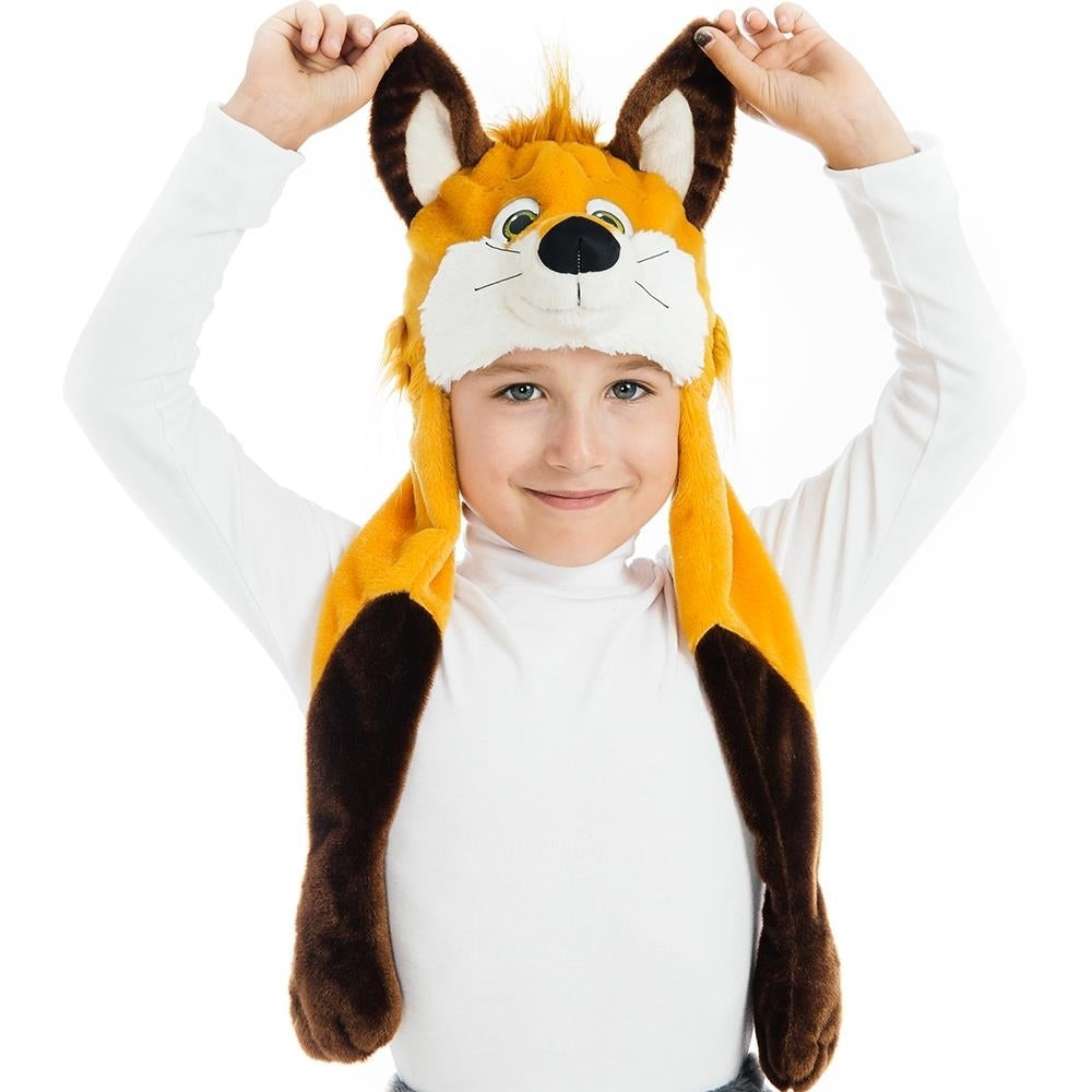 Foxy Fox Plush Headpiece Kids Costume 5 OReet Dress-Up Play Accessory Image 1