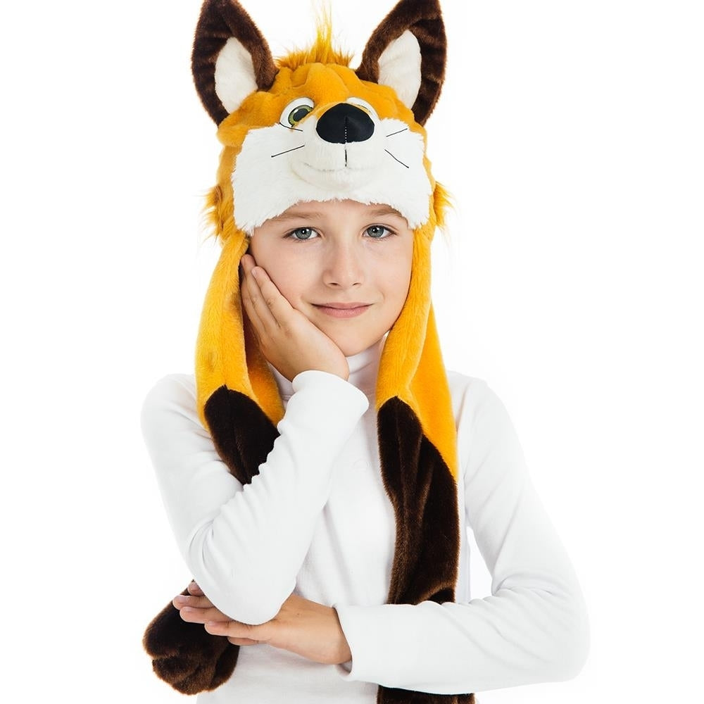 Foxy Fox Plush Headpiece Kids Costume 5 OReet Dress-Up Play Accessory Image 4