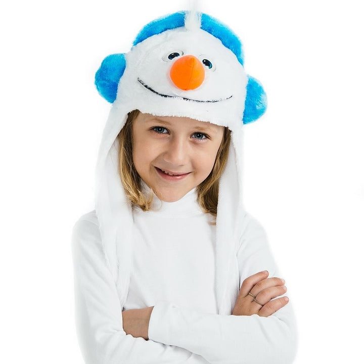 5 OReet Little Winter Snowman Headpiece Kids Costume Orange Nose Dress-Up Accessory Image 2