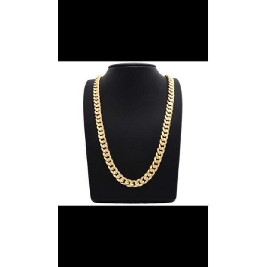 Unisex 18k Gold Miami Cuban Link Chain unisex Image 1