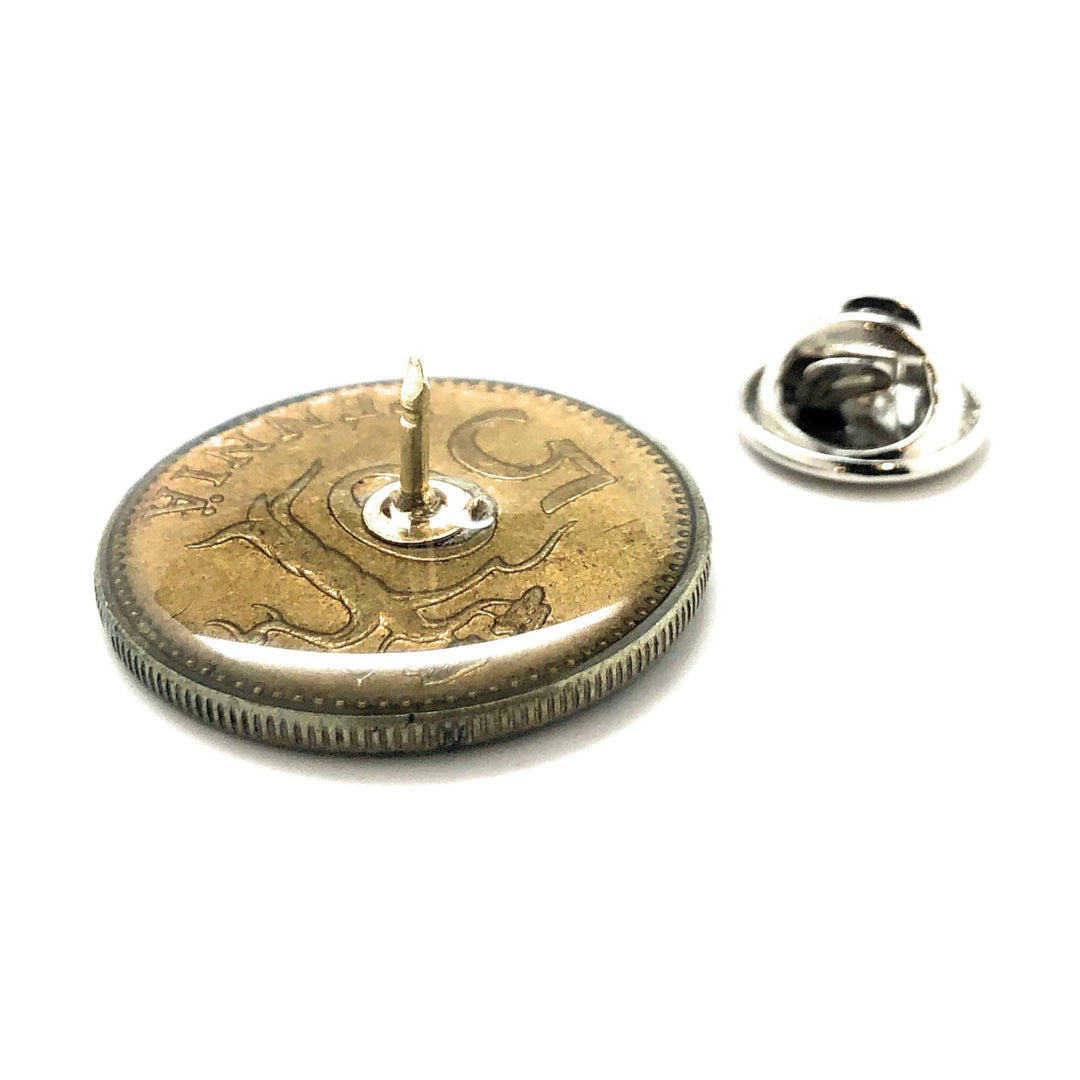 Enamel Pin Hand Painted Finland Enamel Coin Lapel Pin Tie Tack Travel Souvenir Coins Keepsakes Cool Fun Collector Pin Image 2