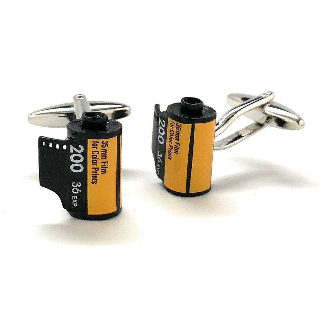 35mm Camera Film Cufflinks Canister Retro Old School Photography Picture Prints Camera Special order Cuff Links Image 2