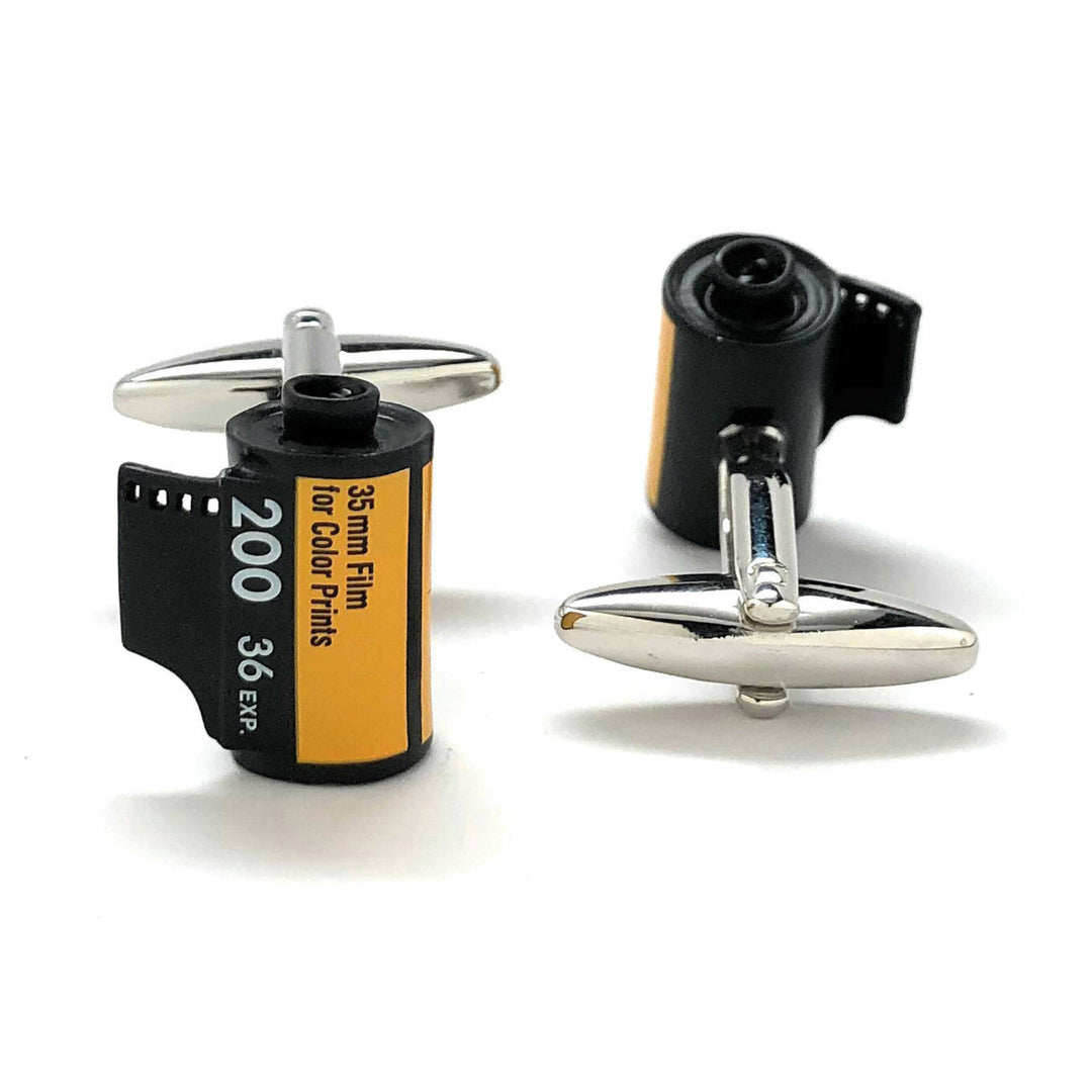 35mm Camera Film Cufflinks Canister Retro Old School Photography Picture Prints Camera Special order Cuff Links Image 3