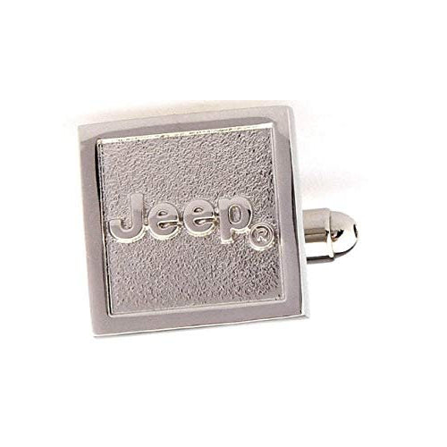 Silver Jeep Truck Car Automobile Logo Cufflinks Cuff Links Image 1