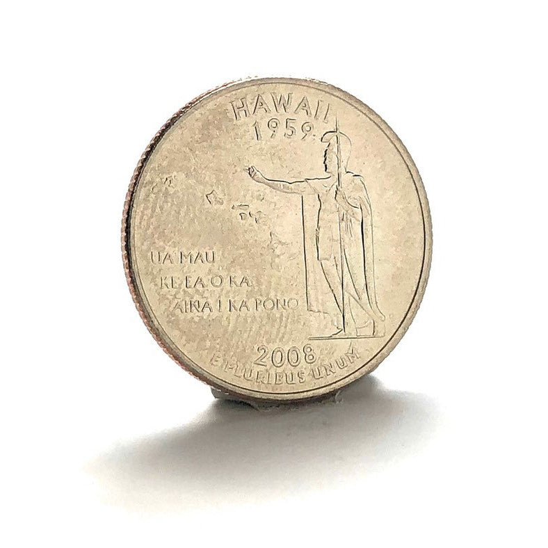 Enamel Pin Hawaii State Quarter Enamel Coin Lapel Pin Tie Tack Travel Souvenir Coins Keepsakes Cool Fun Collector with Image 2