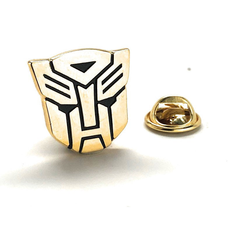 Autobots Lapel Pin  Super Hero Transformers Lapel Pin Gold Black Show Off Your Hero Keepsakes Cool Fun Collector Comes Image 1