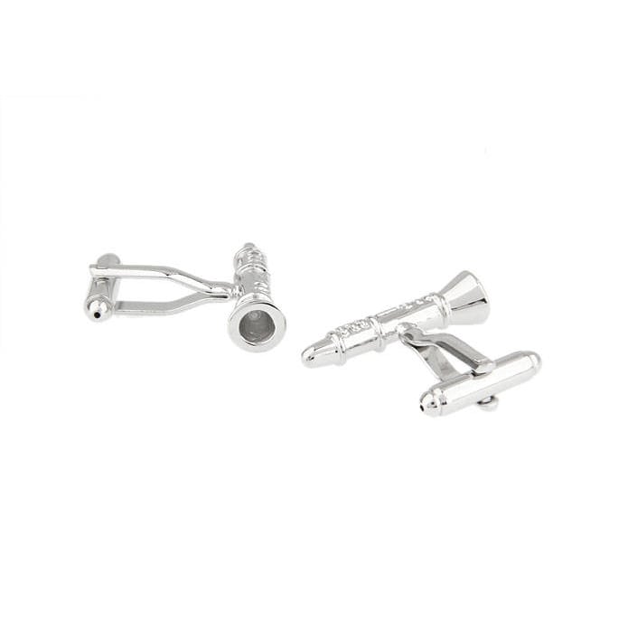 Silver Tone Clarinet Cufflinks The Sound of Music Woodwind instruments Clarinetist Love of the Classic Cuff Links Image 2
