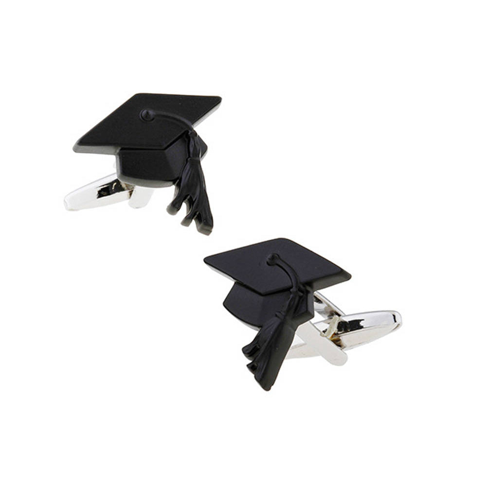 Graduation Cape Cufflinks Diploma Degree Success Fun Cool Cuff Links Comes with Gift Box Image 1