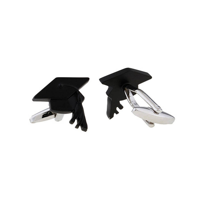 Graduation Cape Cufflinks Diploma Degree Success Fun Cool Cuff Links Comes with Gift Box Image 2