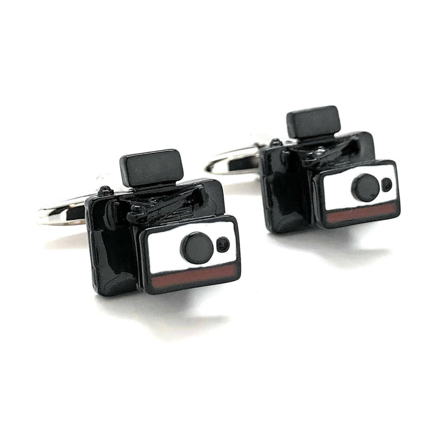 Automatic Instant Camera Cufflinks Old School Film Enthusiast Film Buff Hobby Photographer Cool Fun Unique Cuff Links Image 1