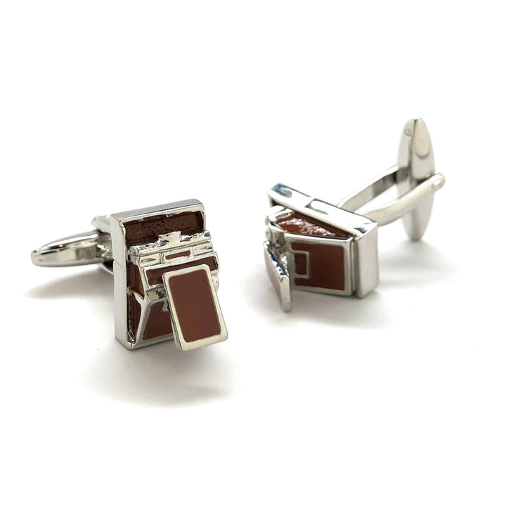 Retro Camera Cufflinks Instant Film Enthusiast Film Jewelry Buff Hobby Photographer Cool Fun Unique Cuff Links Comes Image 4