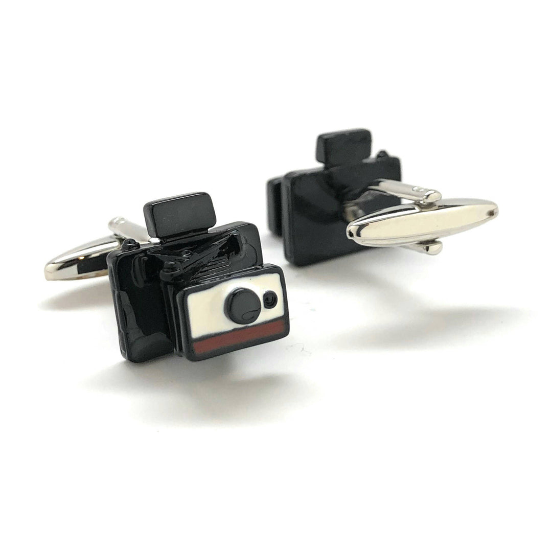 Automatic Instant Camera Cufflinks Old School Film Enthusiast Film Buff Hobby Photographer Cool Fun Unique Cuff Links Image 3