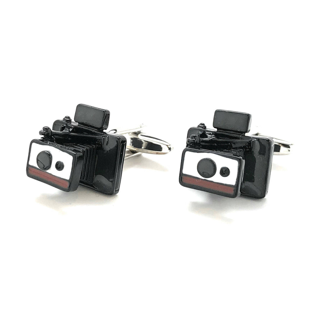 Automatic Instant Camera Cufflinks Old School Film Enthusiast Film Buff Hobby Photographer Cool Fun Unique Cuff Links Image 4
