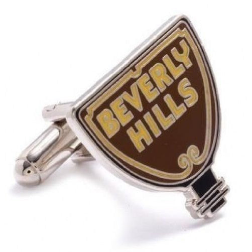 Beverly Hills Cufflinks Movie Stars Famous Signs Themed Formal Wear Cuff Links Image 1