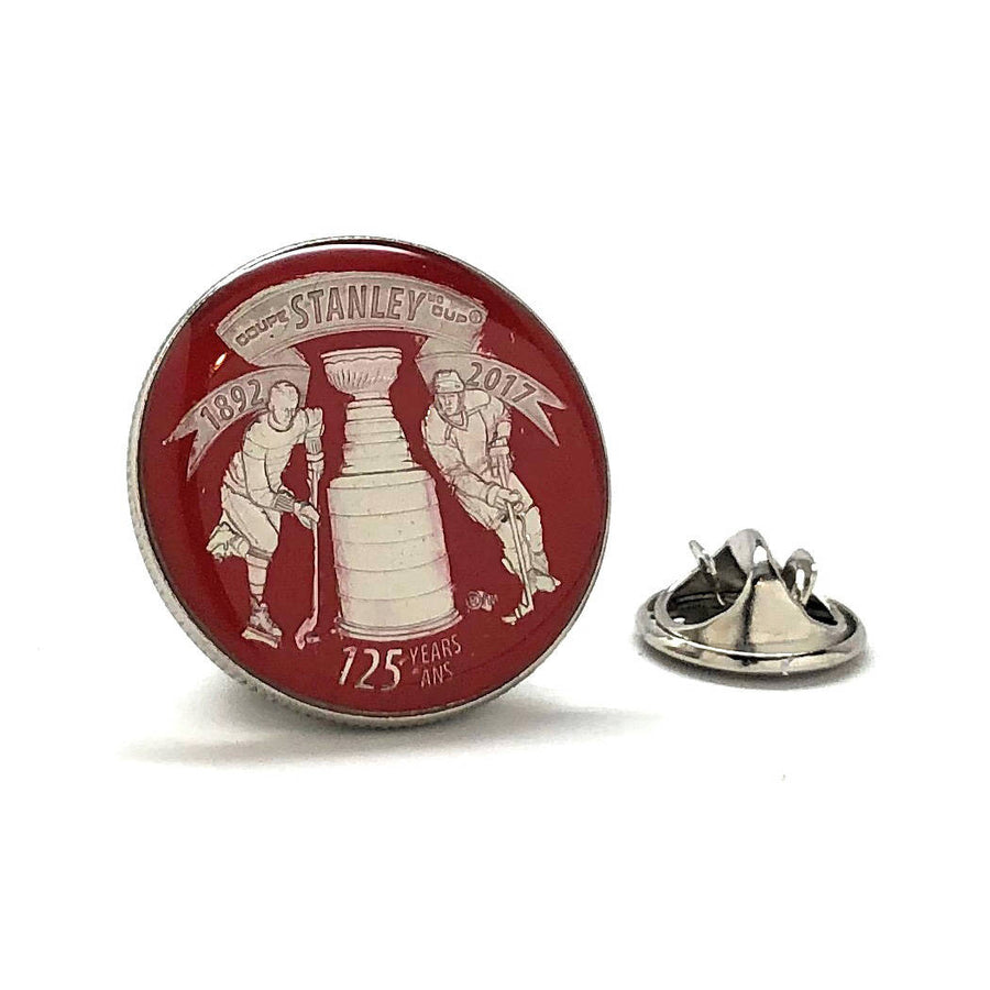Enamel Pin Stanley Cup Collectors Lapel Pin Hockey Gifts Enamel Coin Hand Painted  2017 Royal Canadian Mint 125 Yr Image 1