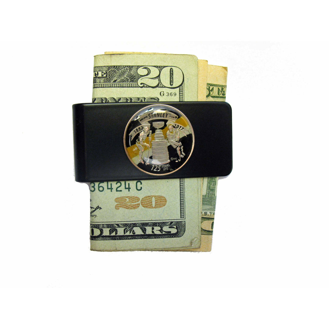 Hockey Money Clip 2017 Royal Canadian Mint 125 Yr Anniversary Celebrating the Pittsburgh Penguins Stanley Cup Trophy Image 2