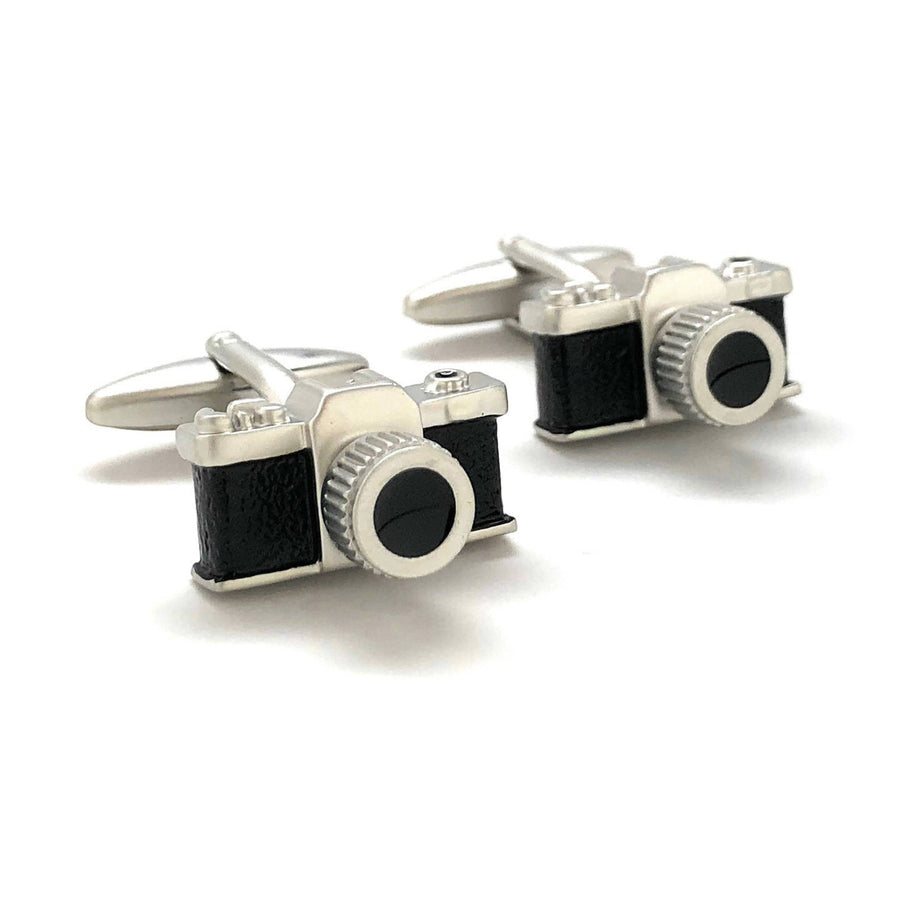 3D Highly Detailed Old School Camera Cufflinks Photography Picture Prints Camera Buff Hobby Photographer 3D Design Cool Image 1