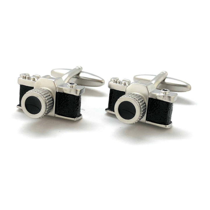 3D Highly Detailed Old School Camera Cufflinks Photography Picture Prints Camera Buff Hobby Photographer 3D Design Cool Image 4