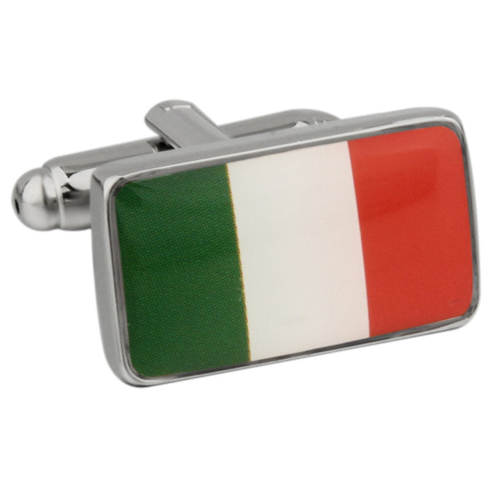 Italian Flag Cufflinks Italy Enamel Cufflinks Cuff Links Image 1