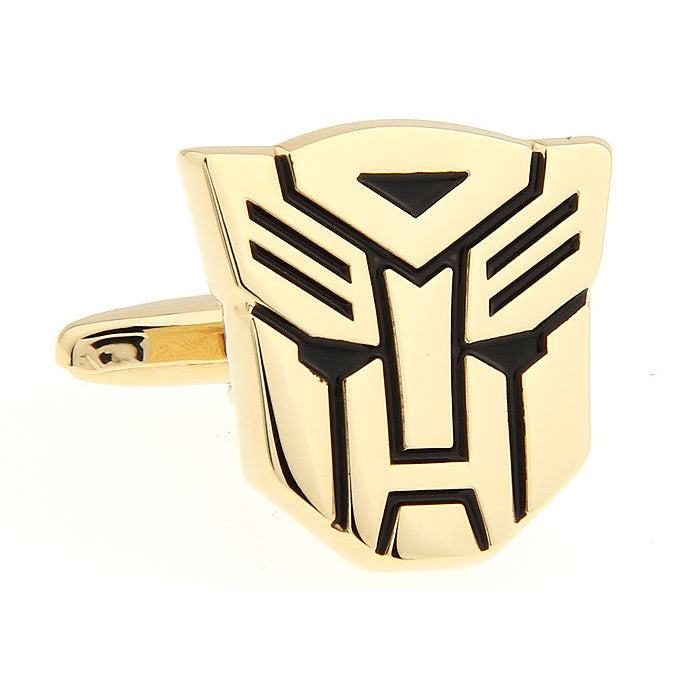 Autobots Cufflinks Super Hero Transformers Cuff Links Gold Black Show Off Your Hero Keepsakes Cool Fun Collector Comes Image 1
